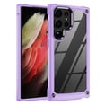 thumbnail image 1 of For Samsung Galaxy S23 Ultra Heavy Duty Hybrid Clear back Shield Hard PC + TPU Bumper Edge Frame Shockproof Protective Phone Case Cover by Xpression - Purple, 1 of 8
