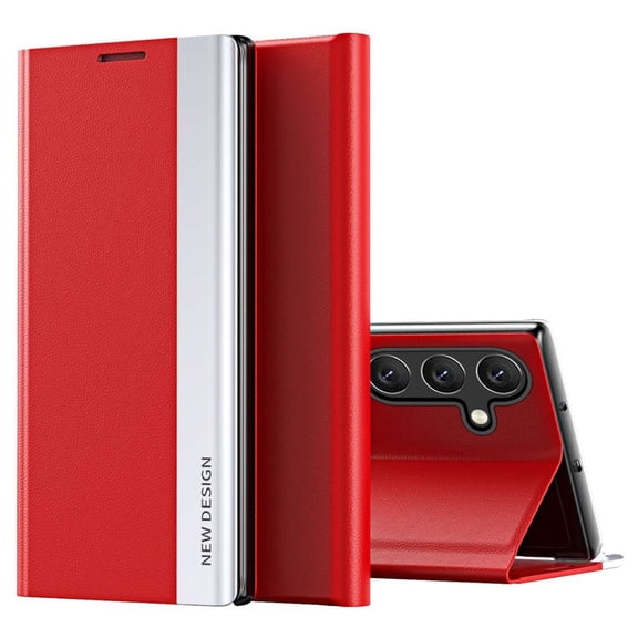 For Samsung Galaxy S23(Ultra/Plus)Magnetic Flip Cover Case Electroplated Full-Coverage Shockproof Protective Case