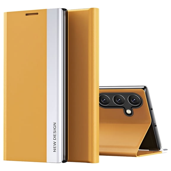 For Samsung Galaxy S23(Ultra/Plus)Magnetic Flip Cover Case Electroplated Full-Coverage Shockproof Protective Case