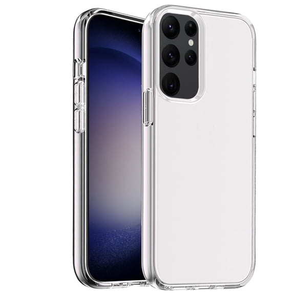 For Samsung Galaxy S24 5G Transparent Shock Absorption Thick TPU Rubber Ultra Thick Hybrid Silicone Protective Slim Back Cover ,Xpm Phone Case [ Clear ]