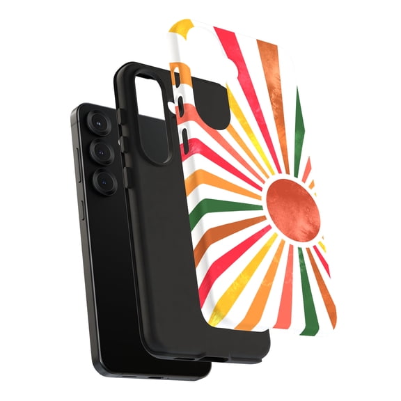 For Samsung Galaxy S24, Dual-Layer, Bright Sun Print, USA