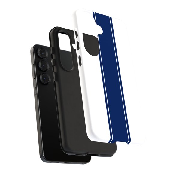 For Samsung Galaxy S24, Dual-Layer, Racing Stripe 8 Print, USA