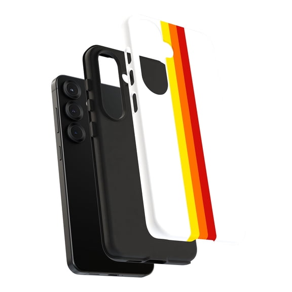 For Samsung Galaxy S24, Dual-Layer, Race Stripe 11 Print, USA