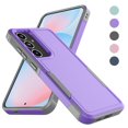 thumbnail image 1 of For Samsung Galaxy S24 FE 5G Case ,2 in1 Sturdy Phone Case for Galaxy S24 FE 5G 6.7 inch ,Takfox Shockproof Protection Heavy Duty Armor Hard Plastic & Rubber Rugged Full Body Bumper Case Cover,Purple, 1 of 7