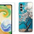 thumbnail image 1 of For Samsung Galaxy S24 FE Fan Edition Phone Case Cover with Tempered Glass Screen Protector, by OneToughShield - Almond Tree, 1 of 4