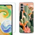 thumbnail image 1 of For Samsung Galaxy S24 FE Fan Edition Phone Case Cover with Tempered Glass Screen Protector, by OneToughShield - Cactus, 1 of 4