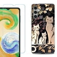 thumbnail image 1 of For Samsung Galaxy S24 FE Fan Edition Phone Case Cover with Tempered Glass Screen Protector, by OneToughShield - Cat Craft, 1 of 4