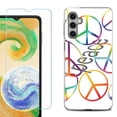 thumbnail image 1 of For Samsung Galaxy S24 FE Fan Edition Phone Case Cover with Tempered Glass Screen Protector, by OneToughShield - Colorful Peace, 1 of 4