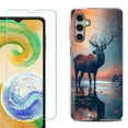 thumbnail image 1 of For Samsung Galaxy S24 FE Fan Edition Phone Case Cover with Tempered Glass Screen Protector, by OneToughShield - Deer Autumn, 1 of 4