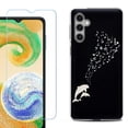 thumbnail image 1 of For Samsung Galaxy S24 FE Fan Edition Phone Case Cover with Tempered Glass Screen Protector, by OneToughShield - Dolphin Music, 1 of 4