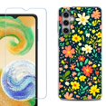 thumbnail image 1 of For Samsung Galaxy S24 FE Fan Edition Phone Case Cover with Tempered Glass Screen Protector, by OneToughShield - Flower Symphony, 1 of 4