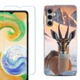 thumbnail image 1 of For Samsung Galaxy S24 FE Fan Edition Phone Case Cover with Tempered Glass Screen Protector, by OneToughShield - Gazelle, 1 of 4