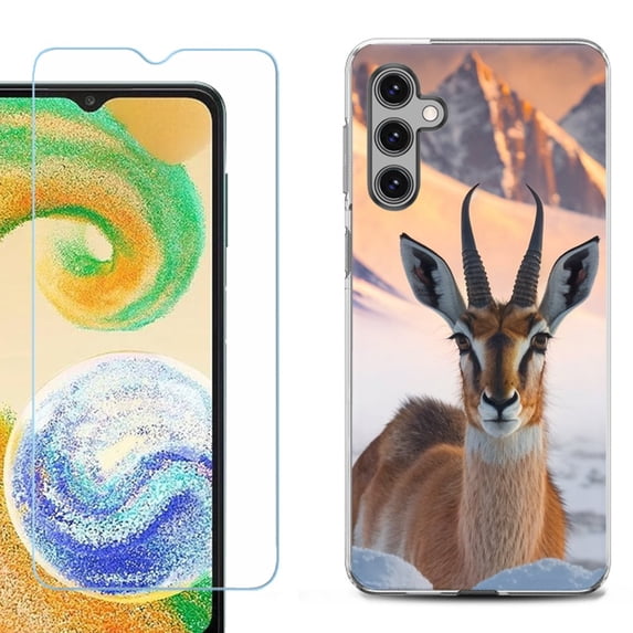 For Samsung Galaxy S24 FE Fan Edition Phone Case Cover with Tempered Glass Screen Protector, by OneToughShield - Gazelle