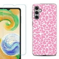 thumbnail image 1 of For Samsung Galaxy S24 FE Fan Edition Phone Case Cover with Tempered Glass Screen Protector, by OneToughShield - Giraffe/Pink, 1 of 4