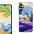 thumbnail image 1 of For Samsung Galaxy S24 FE Fan Edition Phone Case Cover with Tempered Glass Screen Protector, by OneToughShield - Lavender Field, 1 of 4
