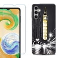 thumbnail image 1 of For Samsung Galaxy S24 FE Fan Edition Phone Case Cover with Tempered Glass Screen Protector, by OneToughShield - London Night, 1 of 4