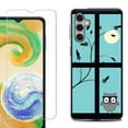 thumbnail image 1 of For Samsung Galaxy S24 FE Fan Edition Phone Case Cover with Tempered Glass Screen Protector, by OneToughShield - Moon Owl, 1 of 4