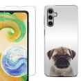 thumbnail image 1 of For Samsung Galaxy S24 FE Fan Edition Phone Case Cover with Tempered Glass Screen Protector, by OneToughShield - Pug Face, 1 of 4