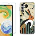 thumbnail image 1 of For Samsung Galaxy S24 FE Fan Edition Phone Case Cover with Tempered Glass Screen Protector, by OneToughShield - Rabbit, 1 of 4