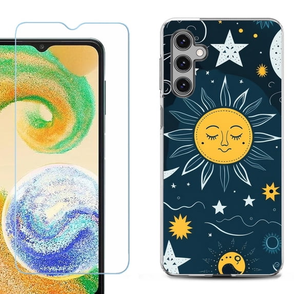 For Samsung Galaxy S24 FE Fan Edition Phone Case Cover with Tempered Glass Screen Protector, by OneToughShield - Sun N Star