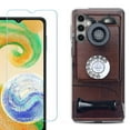 thumbnail image 1 of For Samsung Galaxy S24 FE Fan Edition Phone Case Cover with Tempered Glass Screen Protector, by OneToughShield - Vintage Payphone, 1 of 4
