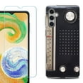 thumbnail image 1 of For Samsung Galaxy S24 FE Fan Edition Phone Case Cover with Tempered Glass Screen Protector, by OneToughShield - Vintage Radio, 1 of 4