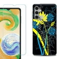 thumbnail image 1 of For Samsung Galaxy S24 FE Fan Edition Phone Case Cover with Tempered Glass Screen Protector, by OneToughShield - Wild Flowers, 1 of 4