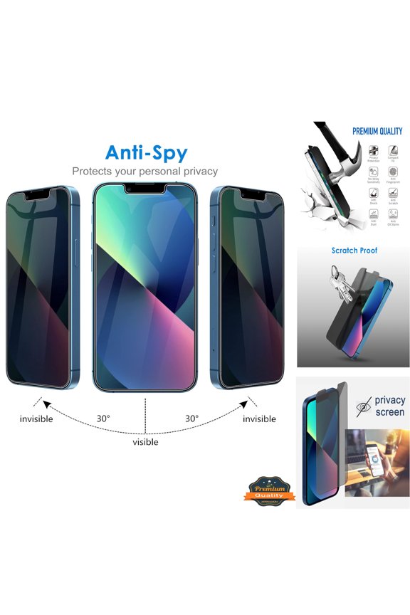 For Samsung Galaxy S24 FE /Fan Edition Tempered Glass Privacy Screen Protector Tempered Glass Film Protection Case-Friendly Phone Case Cover by Xpression - Black
