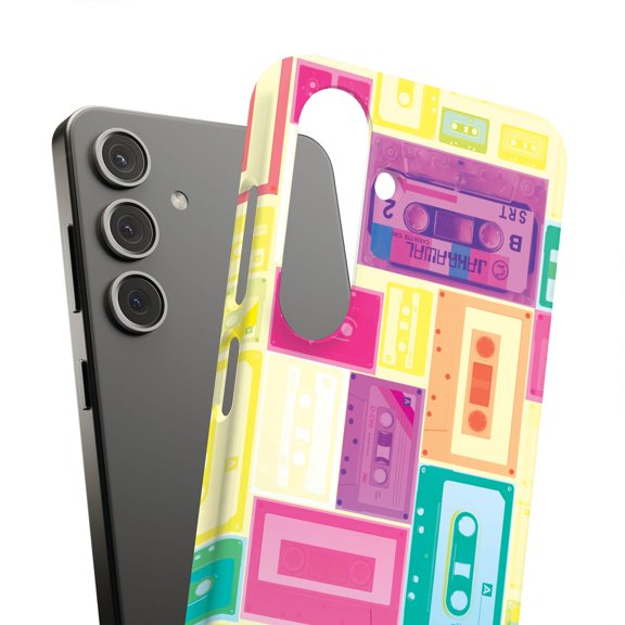 For Samsung Galaxy S24, Hard Shell, Cassette Print, USA