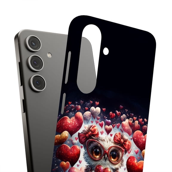 For Samsung Galaxy S24, Hard Shell, Valentine Owl Print, USA