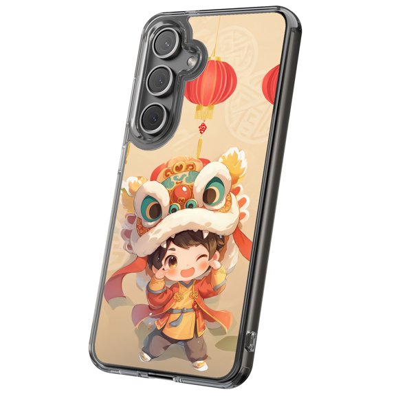 For Samsung Galaxy S24, Hybrid Clear, Chinese NewYear Print, USA