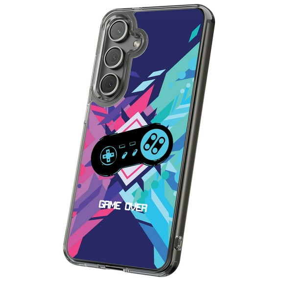 For Samsung Galaxy S24, Hybrid Clear, Game Controller Print, USA