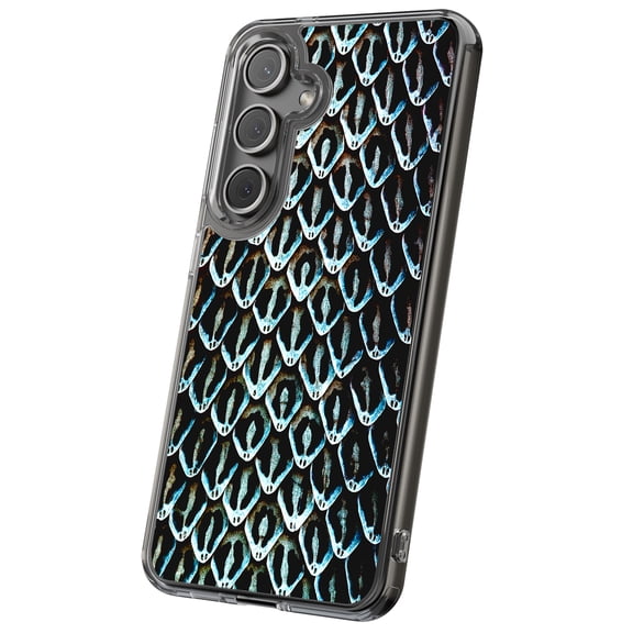 For Samsung Galaxy S24, Hybrid Clear, Snake Skin 03 Print, USA