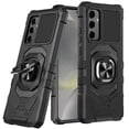 thumbnail image 1 of For Samsung Galaxy S24 Hybrid Dual Layer with 360° Rotate Magnetic Ring Stand Holder Kickstand TPU Rugged PC Shockproof Cover ,Xpm Phone Case [ Black ], 1 of 7
