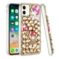 thumbnail image 1 of For Samsung Galaxy s24 Plus Full Diamond with Ornaments Case Cover - Gold Exquisite Garden, 1 of 3
