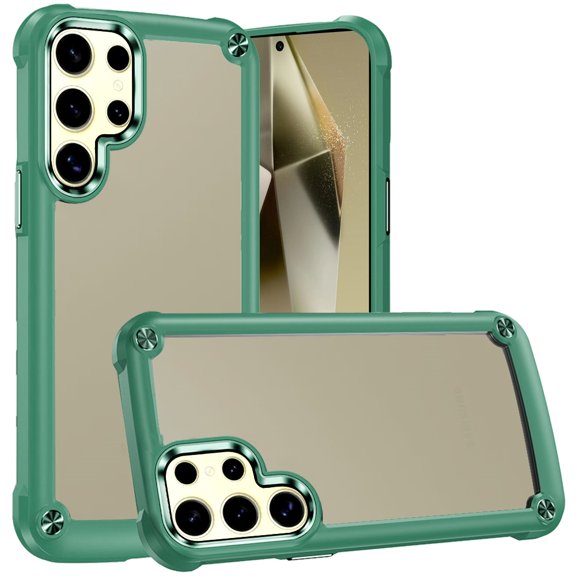 For Samsung Galaxy S24+ Plus Case Hybrid Cover Metal Buttons Raised Camera Lip