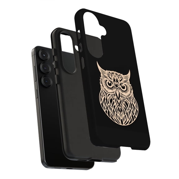 For Samsung Galaxy S24 Plus, Dual-Layer, Owl Silhouette Print, USA