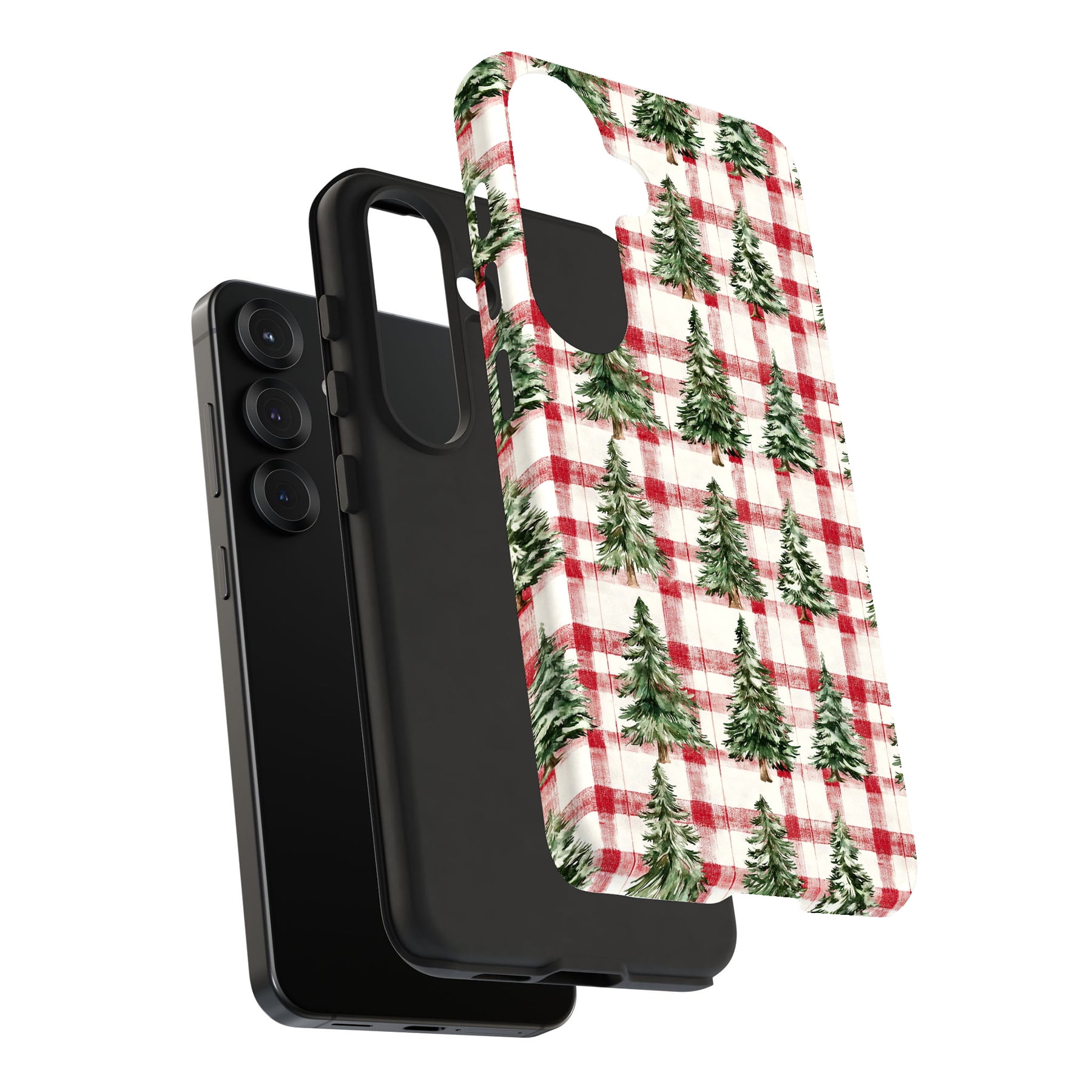 For Samsung Galaxy S24 Plus, Dual-Layers Rugged Case, Xmax Tree Snow ...