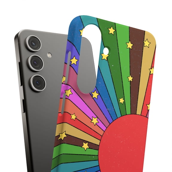 For Samsung Galaxy S24 Plus, Hard Shell, Colorful Sun Print, USA