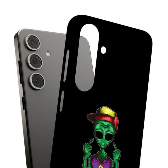 For Samsung Galaxy S24 Plus, Hard Shell, Finger Alien Print, USA