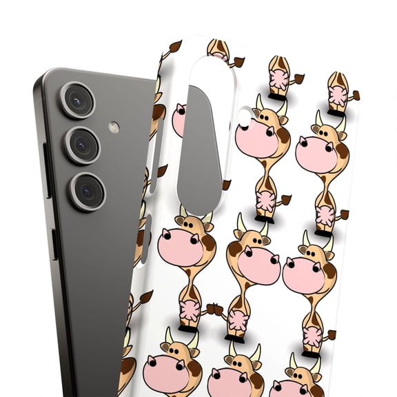 For Samsung Galaxy S24 Plus, Hard Shell, Milk Cow One Print, USA