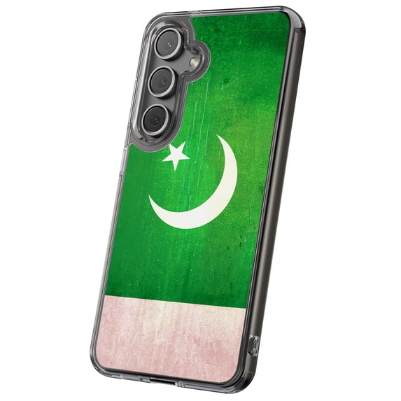 For Samsung Galaxy S24 Plus, Hybrid Clear, Pakistan Flag Print, USA