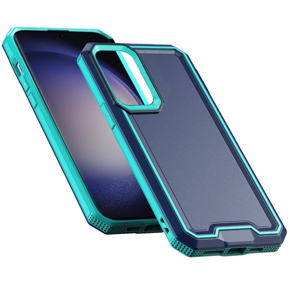 For Samsung Galaxy S24 Plus /S24+ Tough Modern Fused Hybrid Armor Hard PC TPU Rubber Shockproof Drop Protection Impact Cover ,Xpm Phone Case [ Blue ]