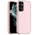 thumbnail image 1 of For Samsung Galaxy S24 Plus /S24+ Transparent Crystal Glitter Shiny Sparkle Bling TPU Rubber Hard PC Back Hybrid Armor Frame Cover ,Xpm Phone Case [ Pink ], 1 of 1