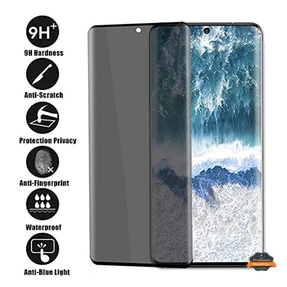 For Samsung Galaxy S24+ /S24 Plus 5G Privacy Screen Protector Tempered Glass Anti-Spy Anti-Peek 9H Hardness Screen Cover by Xpression - Black