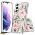 thumbnail image 1 of For Samsung Galaxy S24+ /S24 Plus Floral Patterns Design Transparent TPU Silicone Shock Absorption Bumper Hard Back Phone Case Cover by Xpression - Flowers & Butterfly, 1 of 9