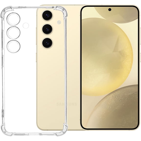 For Samsung Galaxy S24/S24 Plus/S24 Ultra Shockproof TPU Clear Bumper Case