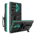 thumbnail image 1 of For Samsung Galaxy S24 Ultra Case with Belt Clip Holster, Heavy Duty Military Grade Drop Protective, 360° Rotating Kickstand Shockproof TPU Shell Durable Rugged Cover, Darkgreen, 1 of 15