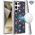 thumbnail image 1 of For Samsung Galaxy S24 Ultra Fashion IMD Design Pattern Double Protection TPU Hybrid with Magnetic Circle MagSafe Compatible Cover ,Xpm Phone Case [ Nightly Floral ], 1 of 1