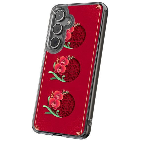 For Samsung Galaxy S24 Ultra, Hybrid Clear, Lunar New Year7 Print, USA